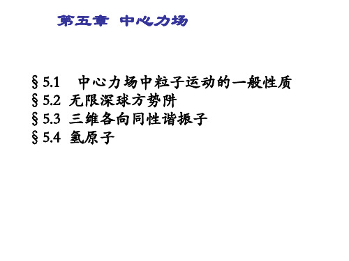 曾谨言量子力学第5章