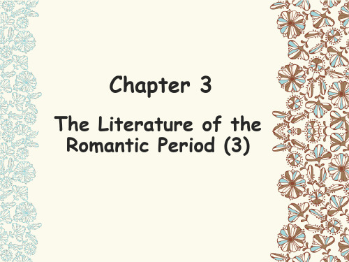 美国文学课件5The Literature of the Romantic Period 3