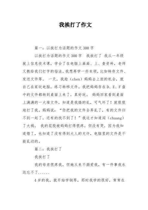 我挨打了作文