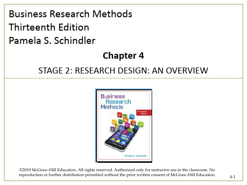 管理研究方法(英文版第13版)教学课件Schindler_CH_04_Accessible