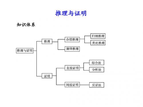 数学一轮复习：推理与证明(苏教版)