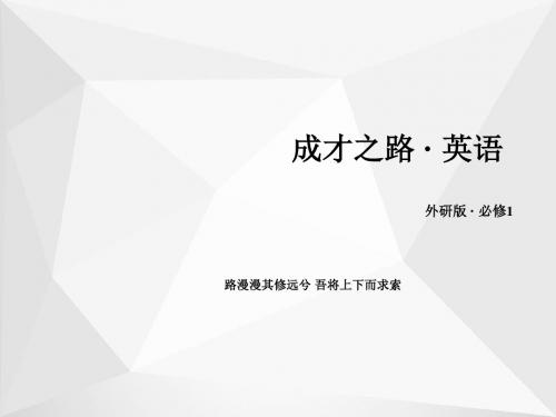 高中英语 Module5 第3课时Cultural Corner课件 外研版必修1