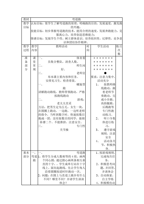 弯道跑1教学文档