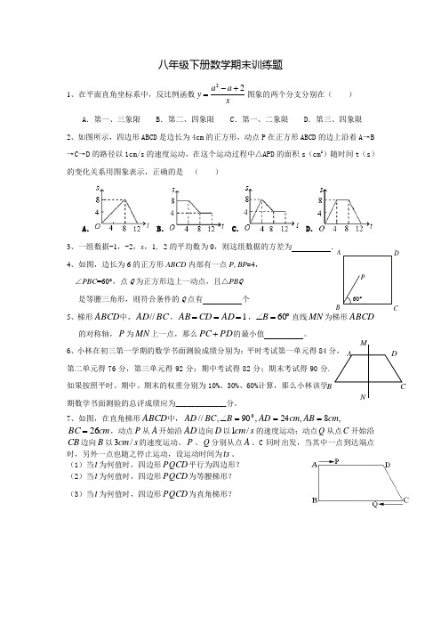 八下期末训练题