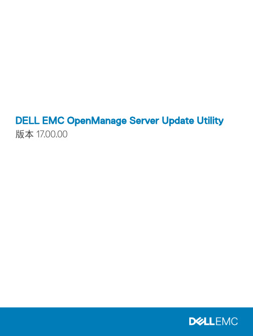 DELL EMC OpenManage 服务器更新实用程序版本 17.00.00 注、小心和警告说明