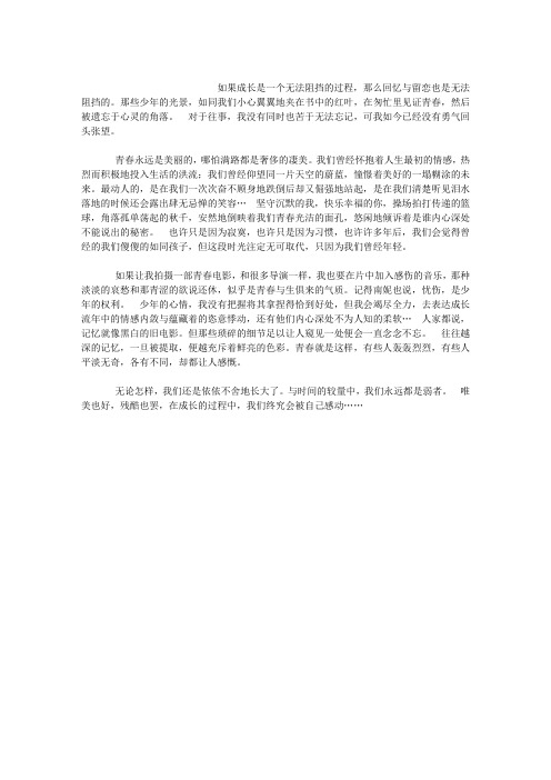 成长流年