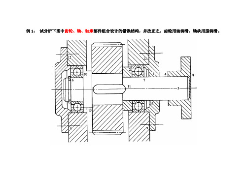 轴装配图分析例