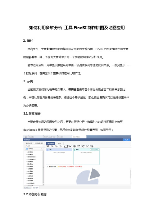 如何利用多维分析 工具FineBI制作饼图及地图应用