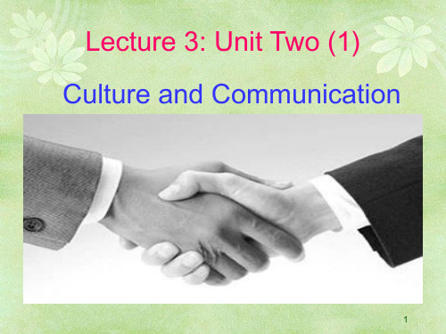 Lecture 3：Unit 2(1)