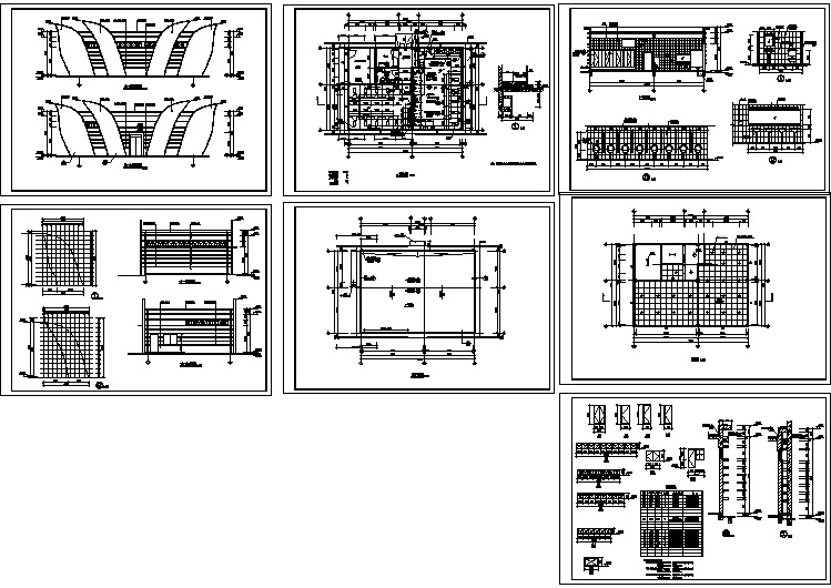 公共卫生间建筑施工CAD图纸