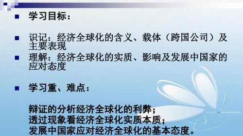 第十一课 面对经济全球化公开课教学课件共14张PPT