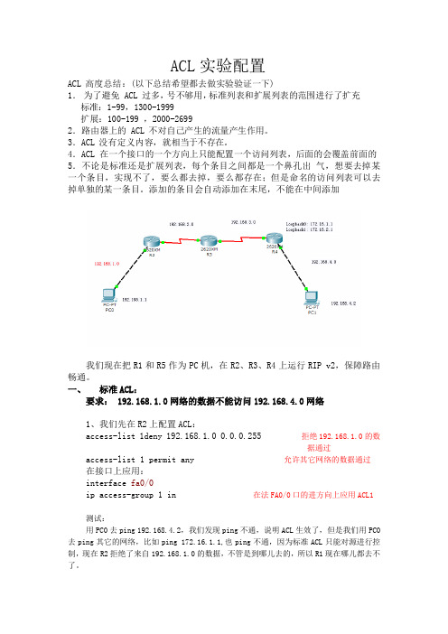 ACL实验配置