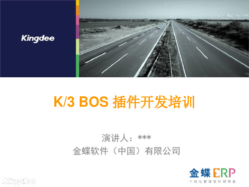 K3 BOS 插件开发培训