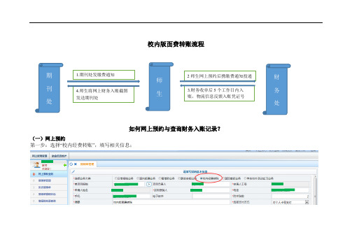 校内版面费转账流程