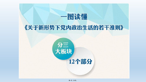 最新关于新形势下党内政治生活的若干准则图解精品课件