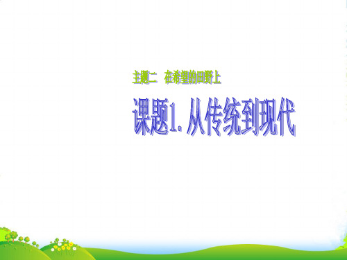 四年级品社下册《在希望的田野上》课件2 北师大版