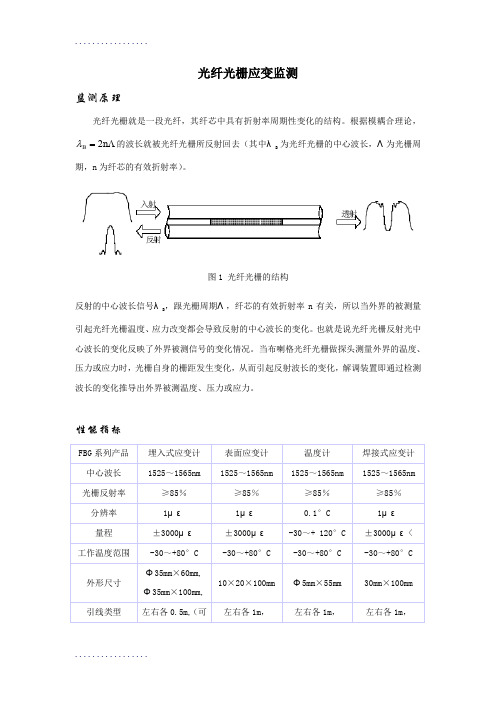 (整理)光纤光栅应变传感器产品及监测实例