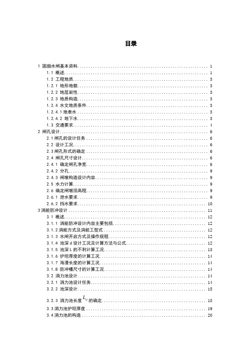 广东某大型水闸完整工程设计