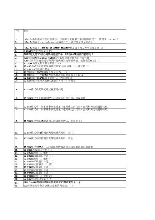 5G技术竞赛题库大全(含答案共440条)