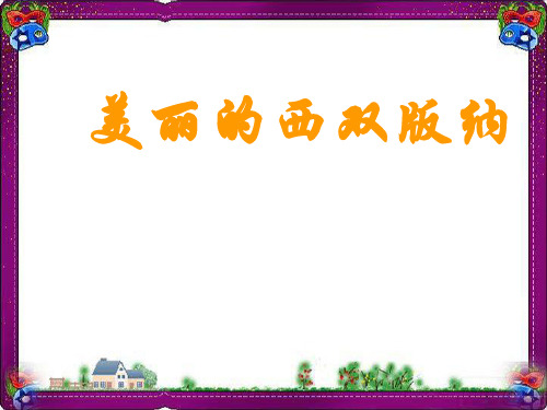 《美丽的西双版纳》课件(苏教版八上)(优质)获奖课件