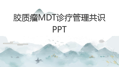 胶质瘤MDT诊疗管理共识PPT