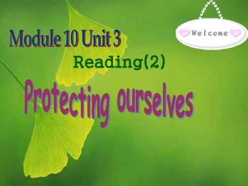 牛津译林版选修十unit 3《protecting ourselves》ppt课件(3)