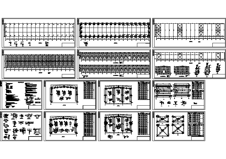 钢结构厂房平面图集