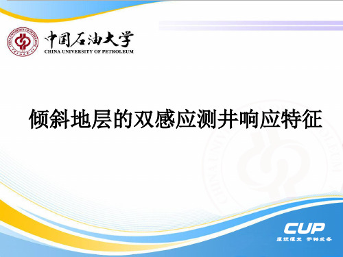 倾斜地层双侧向测井相应特征