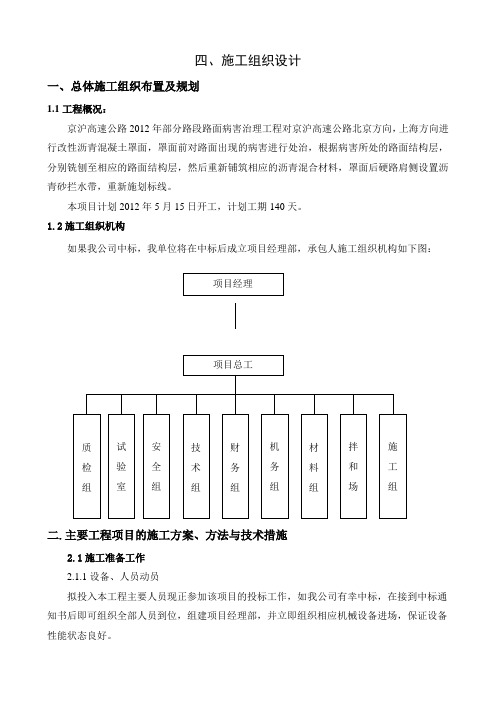 4.高速公路养护施工组织设计