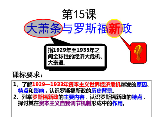 《大萧条与罗斯福新政》课件