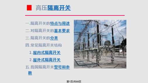 隔离开关与熔断器PPT课件
