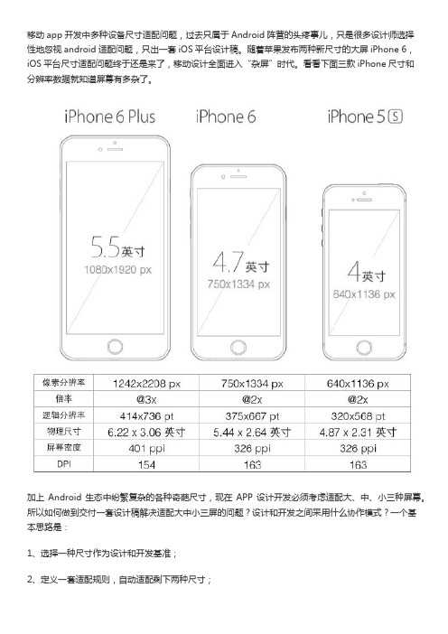 如何改进工作流以实现一份设计稿支持多个尺寸