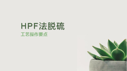 HPF法脱硫课件