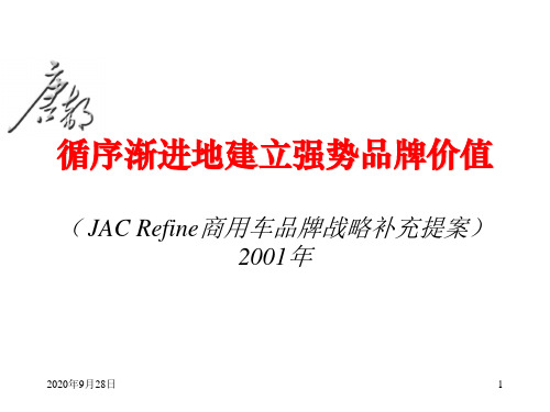 JACRefine商用车品牌战略PPT课件