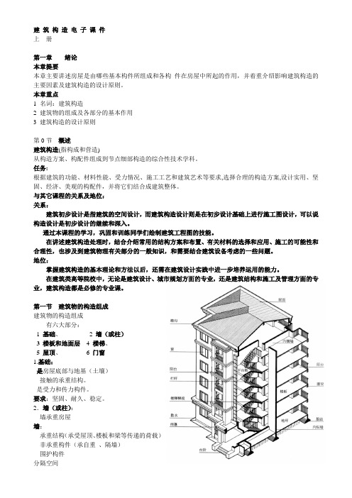 建 筑 构 造 期末复习课件