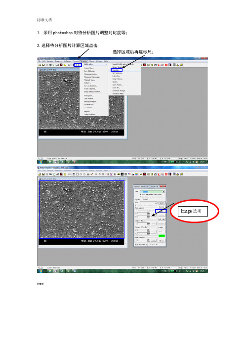 Image-ProPlus61计算颗粒分布手册簿