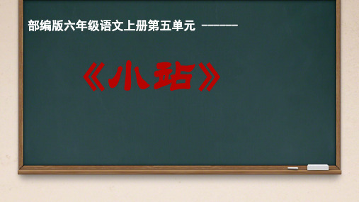 17《小站》(课件)六年级语文上册(统编五四学制2024版)