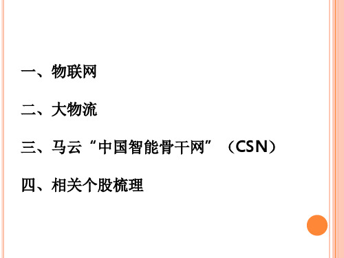 大物流大数据资料共20页文档