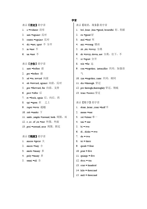 (完整版)旋元佑.字源大挪移字根字首字尾唯一整理版