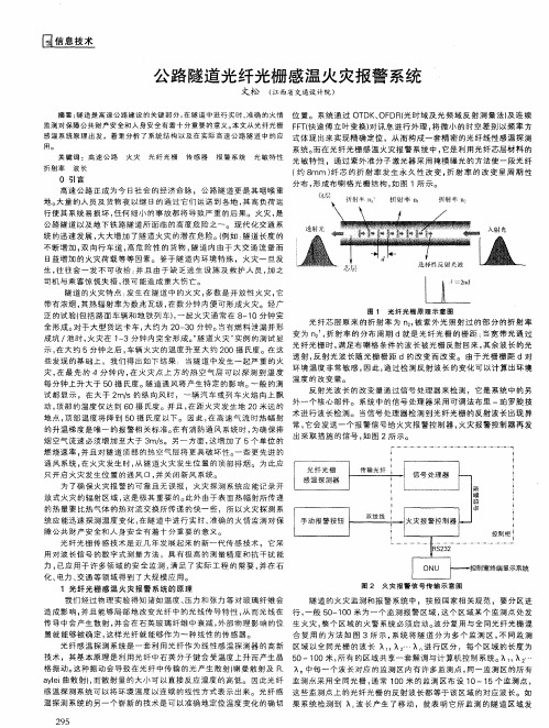 公路隧道光纤光栅感温火灾报警系统