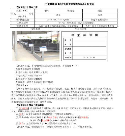 2023二建-市政实务-高频考点总结