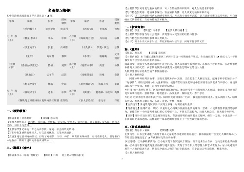 7-9年级名著(学生必背)