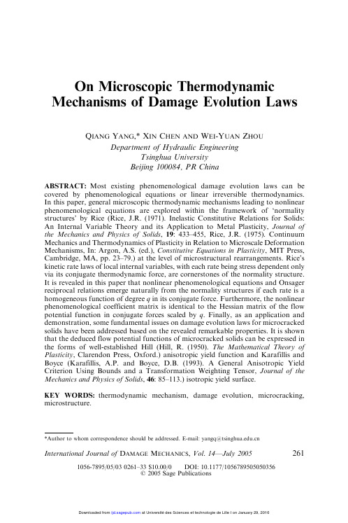 On Microscopic Thermodynamic