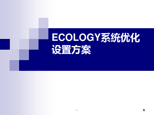 泛微协同办公平台(e-cology)ECOLOGY系统参数设置方案PPT课件