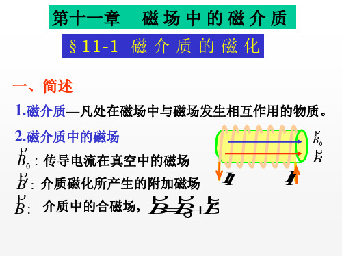 高三物理竞赛   第十一章磁场中的磁介质 (共18张PPT)