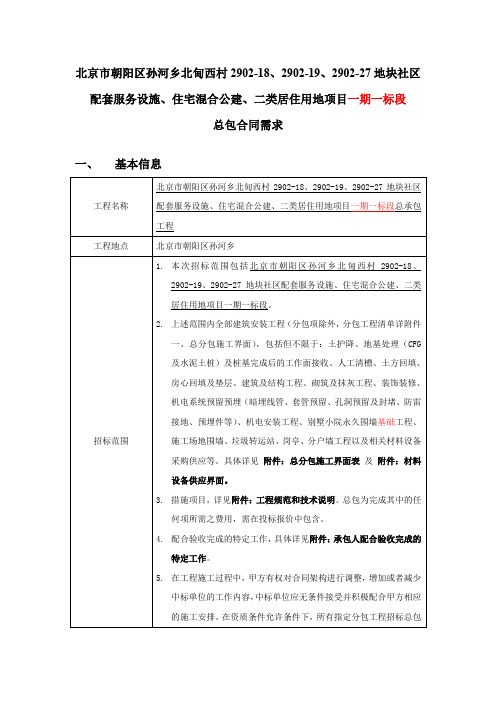 新孙河项目总承包工程合同需求-10页文档资料