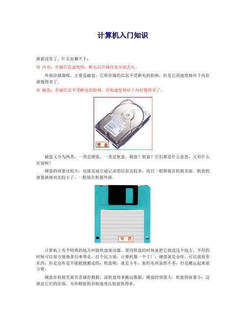 电脑基础知识入门