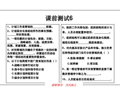 10第十讲组织设计(管理学邢以群浙江大学出版社第三版)