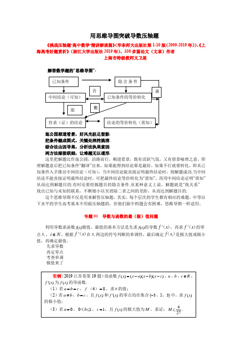 专题01 导数与函数的最(极)值(精讲篇)-用思维导图突破导数压轴题