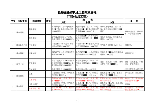 注册建造师执业工程规模标准建市[2007]171号文